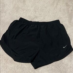 Size medium nike dri fit black and running shorts